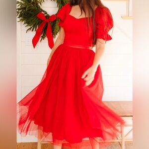 Ivy City Ballerina Dress in Red. NWT. Never taken out of original bag.